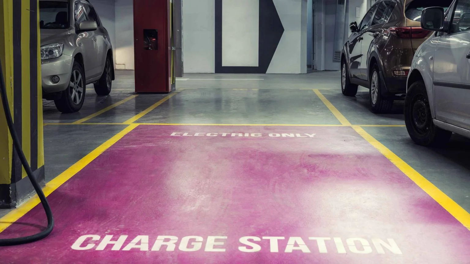 Charge Station in Underground Car Park