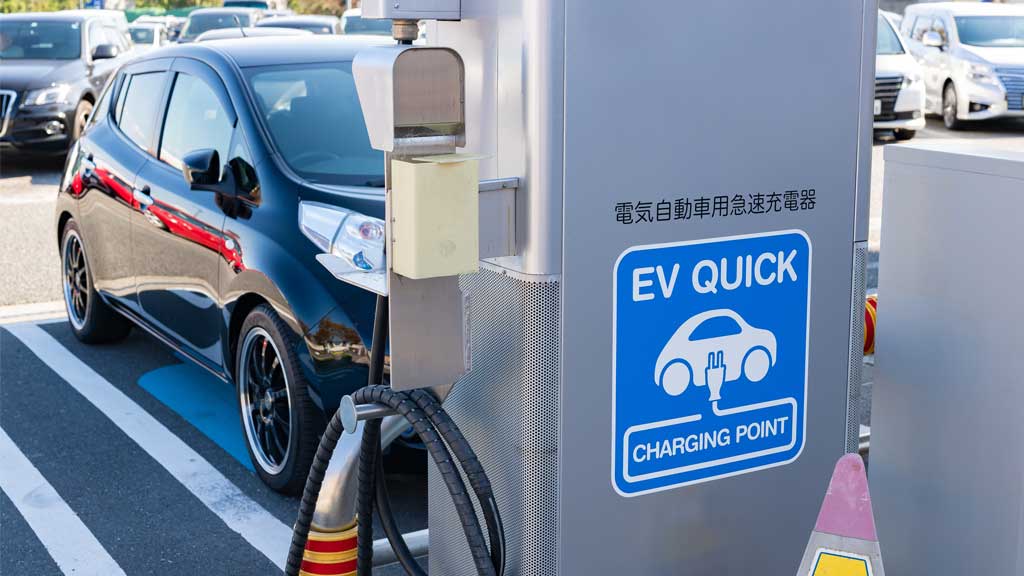 Quick Charge Station in Car Park