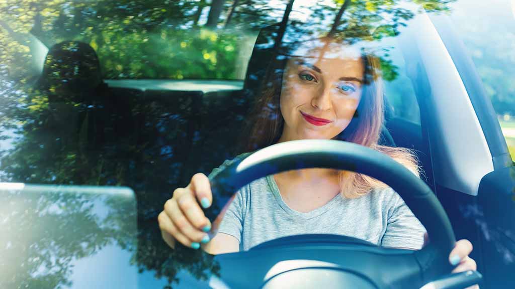 Person driving an EV