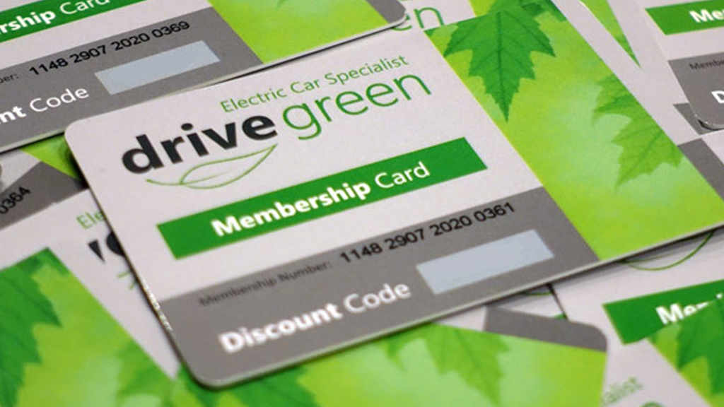 drive green membership cards