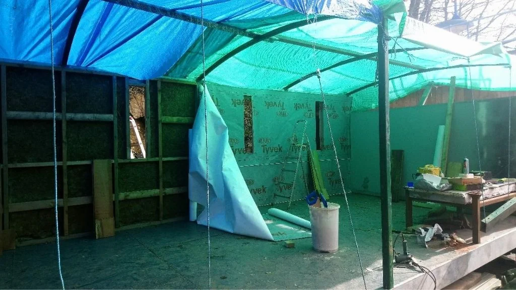 Recycled materials used for eco build