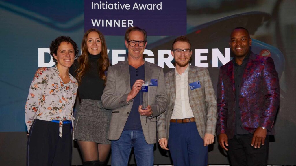 drive green team accepting award