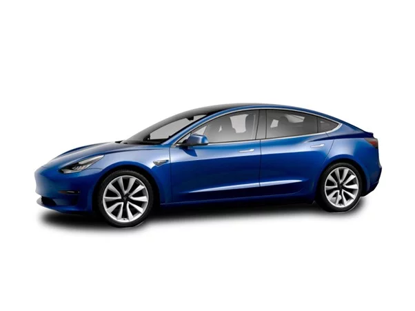 blue model 3 tesla