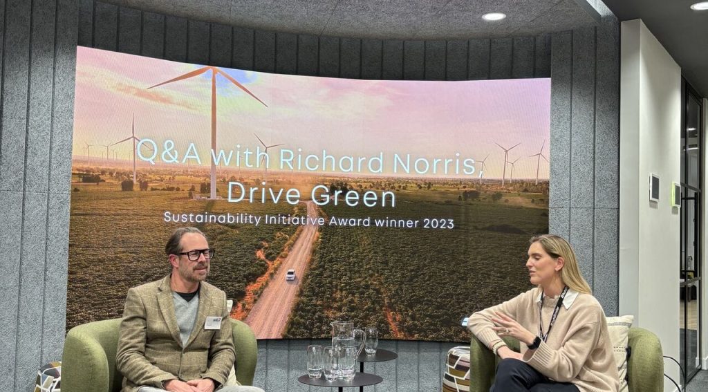 richard at interview about sustainability