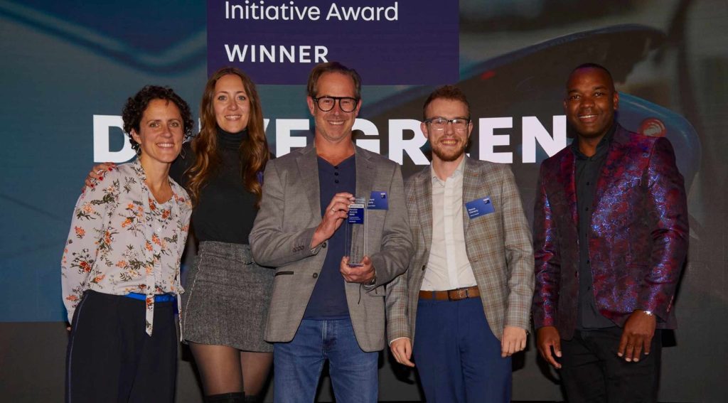 drive green team accepting award